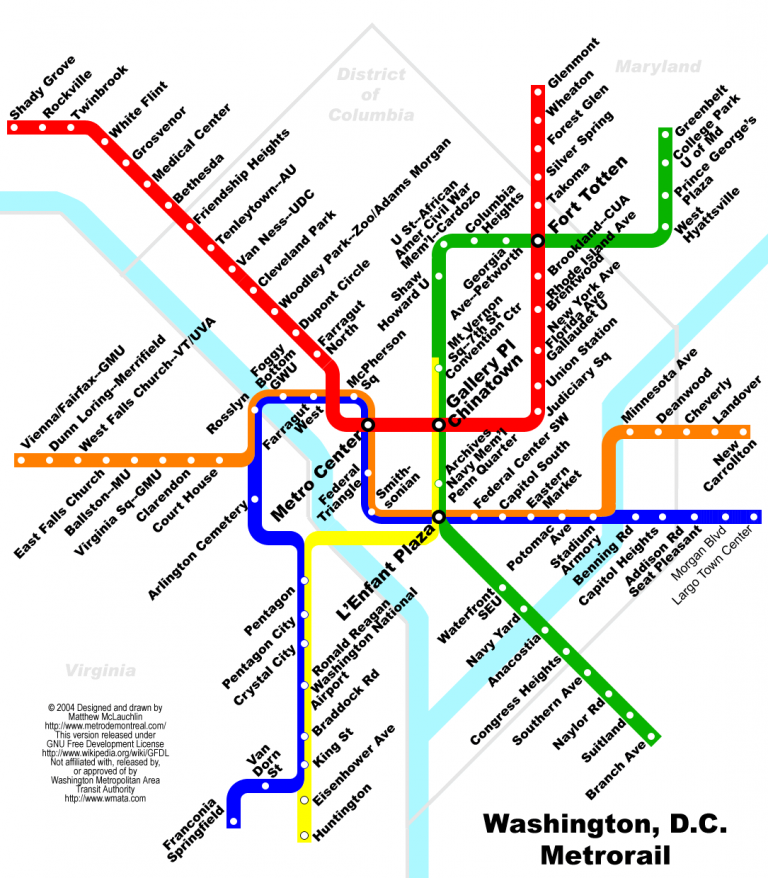 Metro en Washington D.C TurismoEEUU